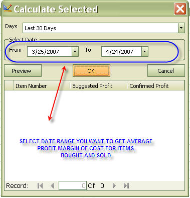 Calculate Selected