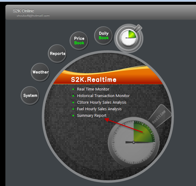 realtime repot menu